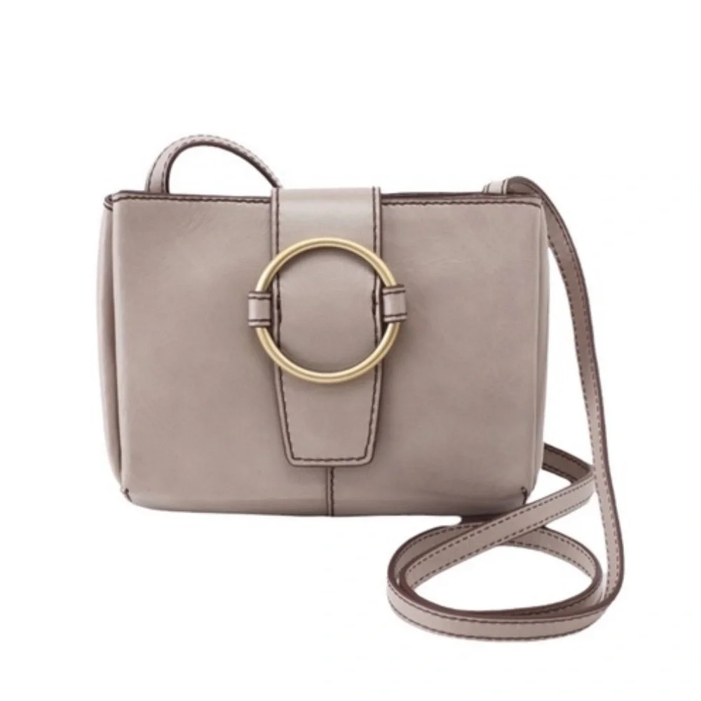 Hobo Elan Gray Crossbody Bag Retired Design Pattern